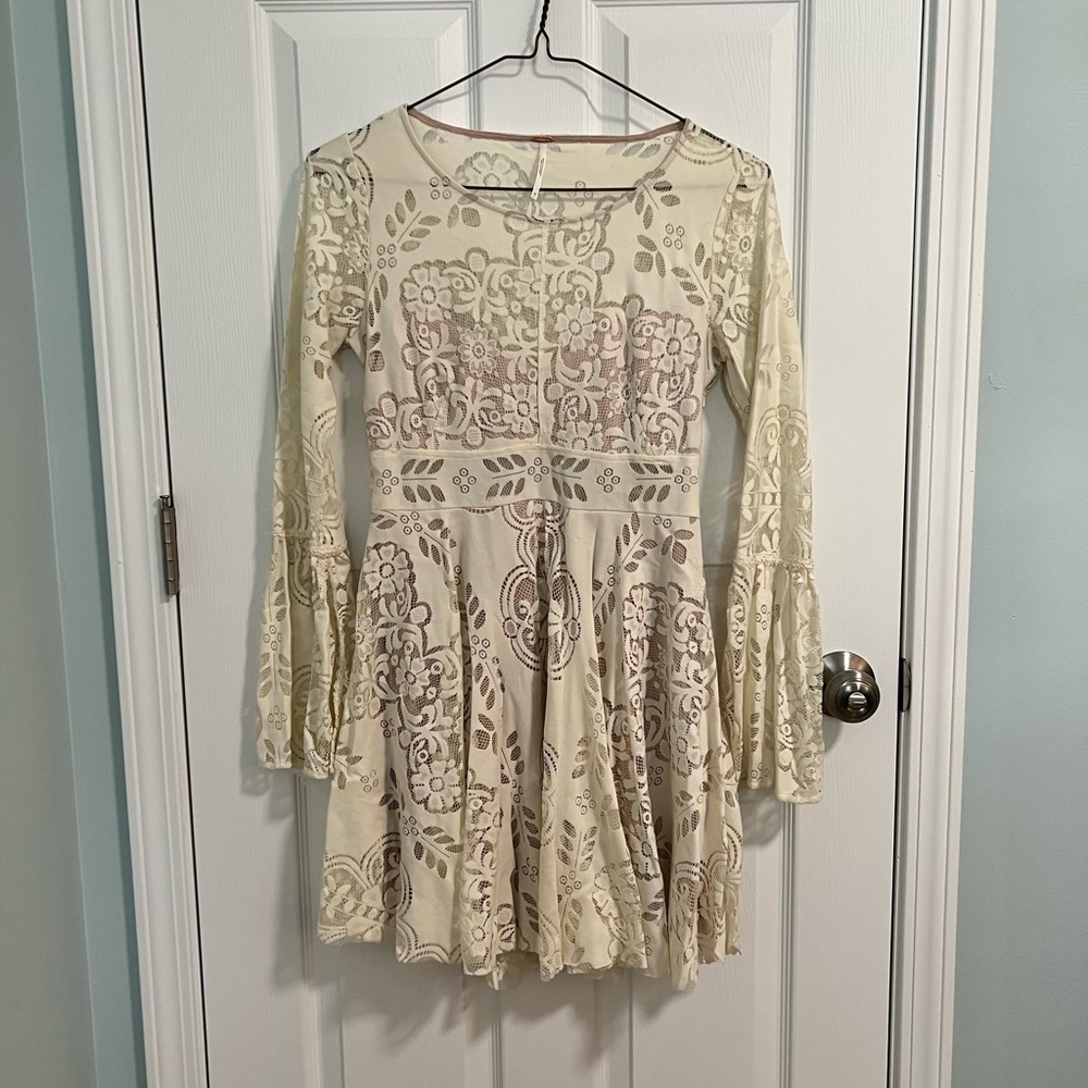 Free People Lace Skater Dress